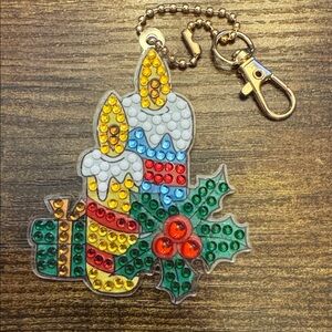 Christmas Candles Ornament/Key Holder